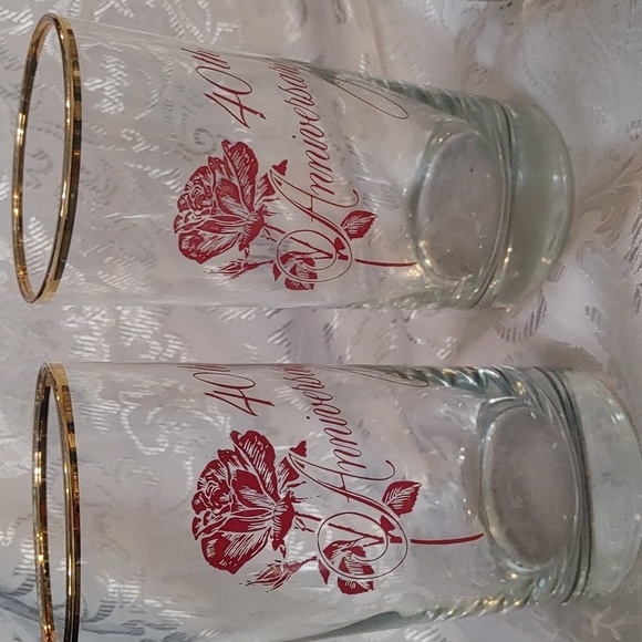 1960s 40th Anniversary Tumblers - Picture 2 of 4
